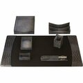 Dacasso Desk Set, 7 Pc, Crocodile, Castlerock, 34-3/4inx20-3/4inx5-2/5in, GY DACD6204